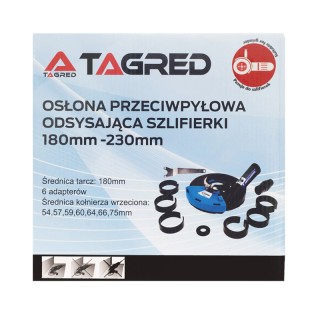 Εξάρτημα Εξαγωγής Σκόνης Γωνιακών Τροχών 180 - 230 mm TAGRED TA1114 Εξάρτημα Εξαγωγής Σκόνης Γωνιακών Τροχών 180 - 230 mm TAGRED TA1114