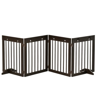 PawHut Folding Small Dog Gate, σε ξύλο πεύκου, 204x30x61 cm, καφέ D... PawHut Folding Small Dog Gate, σε ξύλο πεύκου, 204x30x61 cm, καφέ D...