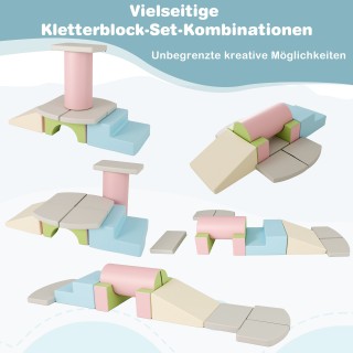 Costway Σετ 10 τμχ Αφρώδη Τουβλάκια για Σκαρφάλωμα & Τσουλήθρα Μαλα... Costway Σετ 10 τμχ Αφρώδη Τουβλάκια για Σκαρφάλωμα & Τσουλήθρα Μαλα...