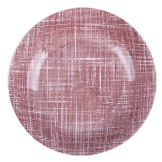 Villa DEste Σετ 6 τμχ  Βαθύ πιάτο από πορσελάνη σε βυσσινί υφή 5921904