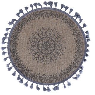 Villa DEste  Σετ 6 τμχ Στρογγυλό σουπλά από γιούτα Stone 5918500