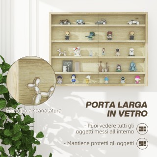 HOMCOM Ράφι Αποθήκευσης με 5 Ρυθμιζόμενα Ράφια από Ξύλο με Γυάλινες... HOMCOM Ράφι Αποθήκευσης με 5 Ρυθμιζόμενα Ράφια από Ξύλο με Γυάλινες...