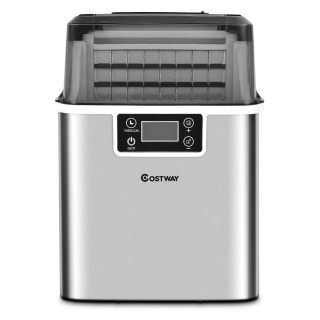 Ανοξείδωτη Παγομηχανή 3,2 L με Άνω Είσοδο 25 x 36 x 38 cm - Ασημί ... Ανοξείδωτη Παγομηχανή 3,2 L με Άνω Είσοδο 25 x 36 x 38 cm - Ασημί ...