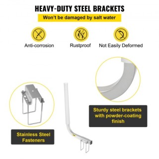 VEVOR  Οδηγοί Τρέιλερ Σκάφους 22 με Καλύμματα PVC CTCDGHYL16PVCZDJIV0