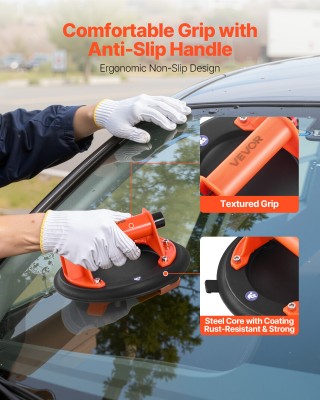 VEVOR Κύπελλο Αναρρόφησης 203mm με Χειρολαβή ABS, Μέγιστη Ανυψωτική...