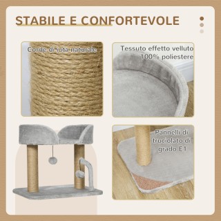 PawHut Δέντρο Γάτας με Ονυχοδρόμιο από Γιούτα, Κρεβάτι και Μπαλάκια... PawHut Δέντρο Γάτας με Ονυχοδρόμιο από Γιούτα, Κρεβάτι και Μπαλάκια...