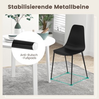 Costway Σετ 4 Μοντέρνων Καρεκλών Τραπεζαρίας με Μεταλλικά Πόδια κα... Costway Σετ 4 Μοντέρνων Καρεκλών Τραπεζαρίας με Μεταλλικά Πόδια κα...