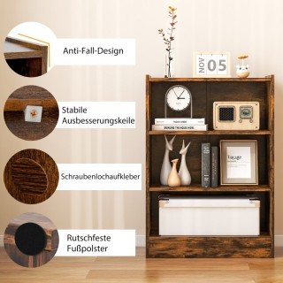 Costway 3-επίπεδη βιβλιοθήκη ανοιχτό ράφι μοντέρνο ντουλάπι 50 x 30... Costway 3-επίπεδη βιβλιοθήκη ανοιχτό ράφι μοντέρνο ντουλάπι 50 x 30...