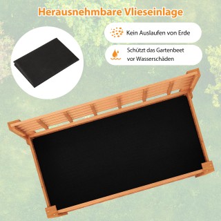 Costway Ξύλινη Υψηλή Ζαρντινιέρα με Σχάρα και Ράφι για Κήπο - Καφέ ... Costway Ξύλινη Υψηλή Ζαρντινιέρα με Σχάρα και Ράφι για Κήπο - Καφέ ...