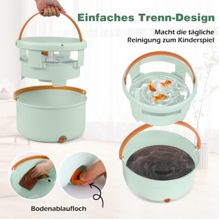 Costway Σετ Σφουγγαρίσματος με Σύστημα Διαχωρισμού - 35,5x20 εκ. CL...