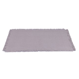 Villa dEste Home Γκρι Ορθογώνιο Βαμβακερό Τραπεζομάντηλο με Κρόσσια... Villa dEste Home Γκρι Ορθογώνιο Βαμβακερό Τραπεζομάντηλο με Κρόσσια...