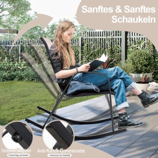 Costway Δύο Άνετες Κουνιστές Καρέκλες Εξωτερικού Χώρου με Εργονομι... Costway Δύο Άνετες Κουνιστές Καρέκλες Εξωτερικού Χώρου με Εργονομι...