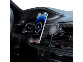 SWISSTEN Βάση Μαγνήτη Magstick για Αεραγωγό Αυτοκινήτου, έως 15W, Σ...