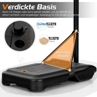 Costway Φορητή Μπασκέτα Ρυθμιζόμενου Ύψους για Παιδιά και Ενήλικες... Costway Φορητή Μπασκέτα Ρυθμιζόμενου Ύψους για Παιδιά και Ενήλικες...