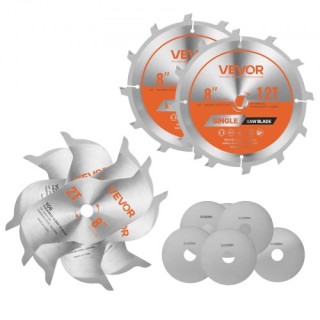 VEVOR Σετ Λεπίδων Dado, 203 mm, 12 Δόντια, Λεία Τελείωση TZYJP2QDCL...
