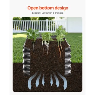 VEVOR Μεταλλικό Υπερυψωμένο Κήπο 2x0.6x0.4 μ Γαλβανισμένο Κουτί Φύτ... VEVOR Μεταλλικό Υπερυψωμένο Κήπο 2x0.6x0.4 μ Γαλβανισμένο Κουτί Φύτ...