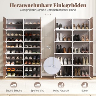 Costway 10-επίπεδη παπουτσοθήκη με αφαιρούμενα ράφια, στοιβαζόμενα ...