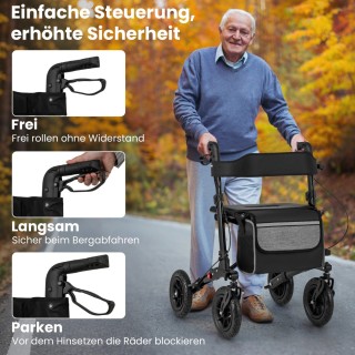 Costway Πτυσσόμενος Περιπατητήρας Αλουμινίου για Ηλικιωμένους με Δι... Costway Πτυσσόμενος Περιπατητήρας Αλουμινίου για Ηλικιωμένους με Δι...