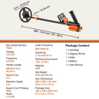 Παιδικός Ανιχνευτής Μετάλλων VEVOR με Αδιάβροχο Πηνίο και Οθόνη LCD... Παιδικός Ανιχνευτής Μετάλλων VEVOR με Αδιάβροχο Πηνίο και Οθόνη LCD...