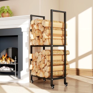 Outsunny Αποθηκευτικός Χώρος Ξύλων Εξωτερικού και Εσωτερικού Χώρου ...