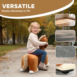 AIYAPLAY Ηλεκτρικό Άλογο για Παιδιά με Πεντάλ, Ροδάκια και Ήχους, α...