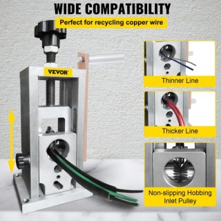 Μηχάνημα Απογύμνωσης Καλωδίων VEVOR, 1.5-40 mm, Χειροκίνητο & Ηλεκτ... Μηχάνημα Απογύμνωσης Καλωδίων VEVOR, 1.5-40 mm, Χειροκίνητο & Ηλεκτ...