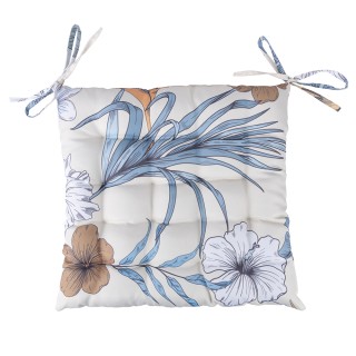 Galileo Μαξιλάρι καρέκλας με δεσίματα 40x40 εκ. με λουλουδάτο σχέδι... Galileo Μαξιλάρι καρέκλας με δεσίματα 40x40 εκ. με λουλουδάτο σχέδι...