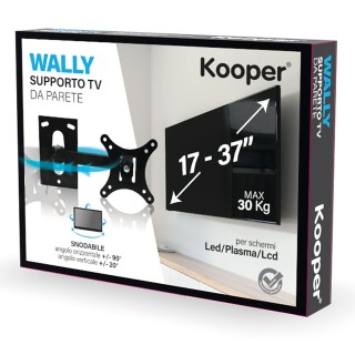 Kooper Επιτοίχια βάση τηλεόρασης LCD 1737 από σίδερο Kooper 5905618 Kooper Επιτοίχια βάση τηλεόρασης LCD 1737 από σίδερο Kooper 5905618
