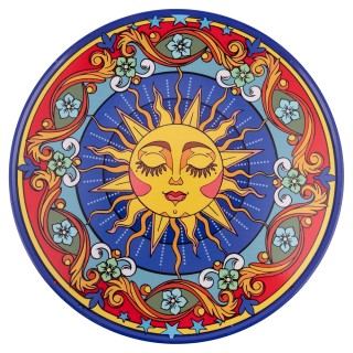 Galileo Πιάτο PizzaPortata σε γκρες 33,5 εκ με μεσογειακό διάκοσμο ... Galileo Πιάτο PizzaPortata σε γκρες 33,5 εκ με μεσογειακό διάκοσμο ...