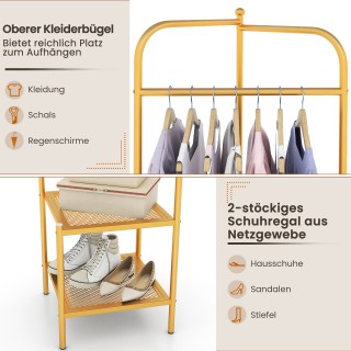 Costway Επιδαπέδιος Μεταλλικός Καλόγερος με Άγκιστρο στο Πάνω Μέρος... Costway Επιδαπέδιος Μεταλλικός Καλόγερος με Άγκιστρο στο Πάνω Μέρος...