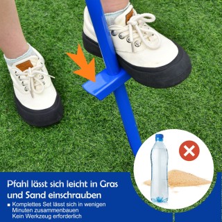 Costway Φορητό Σετ Tetherball 3 Επιπέδων Ρυθμιζόμενο με Μπάλα Twis... Costway Φορητό Σετ Tetherball 3 Επιπέδων Ρυθμιζόμενο με Μπάλα Twis...