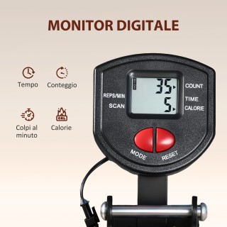 SPORTNOW Πτυσσόμενο Κωπηλατικό με Οθόνη LCD και Μαξιλαρωτό Κάθισμα,...