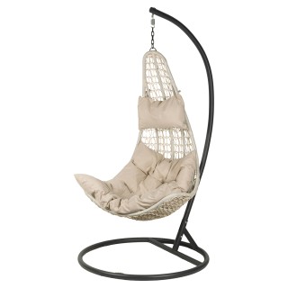 Galileo Κουνιστή καρέκλα Ovetto με καμπύλη δομή από ανθρακούχο χάλυ...