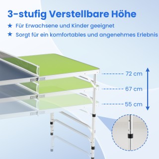 Costway Φορητό Πτυσσόμενο Μίνι Σετ Επιτραπέζιας Αντισφαίρισης 120 x...