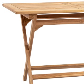 BAKAJI Πτυσσόμενο Ορθογώνιο Τραπέζι Κήπου από Τικ 120 x 70 Εξωτερι... BAKAJI Πτυσσόμενο Ορθογώνιο Τραπέζι Κήπου από Τικ 120 x 70 Εξωτερι...