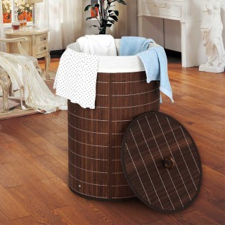 BAKAJI Πτυσσόμενο Καλάθι Απλύτων από Μπαμπού και Ύφασμα Καφέ Καλάθ... BAKAJI Πτυσσόμενο Καλάθι Απλύτων από Μπαμπού και Ύφασμα Καφέ Καλάθ...