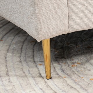 HOMCOM 3θέσιος καναπές-κρεβάτι υφασμάτινο με στήριγμα ποδιών και πλ...