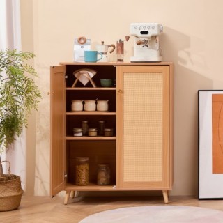 VEVOR Ντουλάπι Παπουτσιών Rattan 5 Επιπέδων με 2 Πόρτες & Ρυθμιζόμ... VEVOR Ντουλάπι Παπουτσιών Rattan 5 Επιπέδων με 2 Πόρτες & Ρυθμιζόμ...