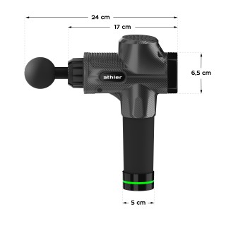 Athler Πιστόλι Μασάζ για Πλάτη, Πόδια και Σώμα - Σετ 12 Εξαρτημάτων...