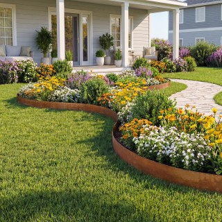 VEVOR Μεταλλική Κανόνας Τοπίου από Χάλυβα 1000 x 14 cm με Γάντια - ...