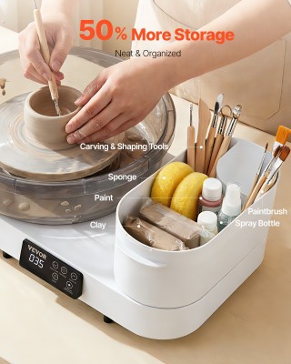 VEVOR Ηλεκτρικός Τροχός Κεραμικής 450W με Πεντάλ, 36/28 εκ., 30-300... VEVOR Ηλεκτρικός Τροχός Κεραμικής 450W με Πεντάλ, 36/28 εκ., 30-300...