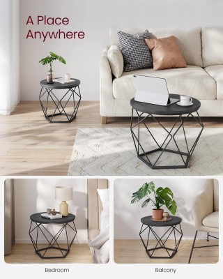 Σετ 2 Στρογγυλά Τραπεζάκια 60x45cm - 50x40cm Γκρι/Μαύρο LCT041B22 ... Σετ 2 Στρογγυλά Τραπεζάκια 60x45cm - 50x40cm Γκρι/Μαύρο LCT041B22 ...