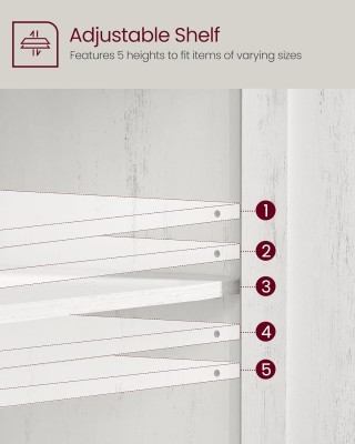 VASAGLE Ντουλάπι Εισόδου με Ρυθμιζόμενο Ράφι και Συρτάρι, 40 x 80 x... VASAGLE Ντουλάπι Εισόδου με Ρυθμιζόμενο Ράφι και Συρτάρι, 40 x 80 x...