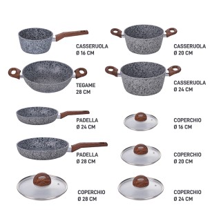 Galileo Σετ Μαγειρικών Σκευών 10 τεμαχίων με αντικολλητική κεραμική...