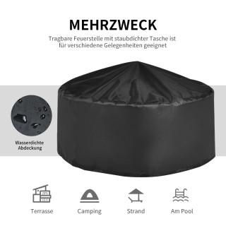 Costway Πολυλειτουργική Στρογγυλή Εστία 81 εκ. με Σχάρα, Προστατευτ... Costway Πολυλειτουργική Στρογγυλή Εστία 81 εκ. με Σχάρα, Προστατευτ...