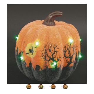 Galileo Διακοσμητική κολοκύθα με LED από διογκωμένη πολυστερίνη Hal...