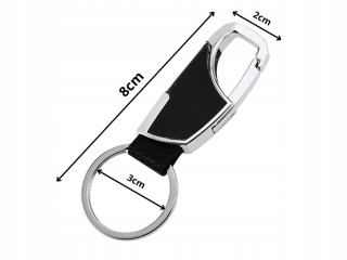 Verk Group Μεταλλικό Μπρελόκ με Ψεύτικο Δέρμα σε Ασημί και Μαύρο χρ...