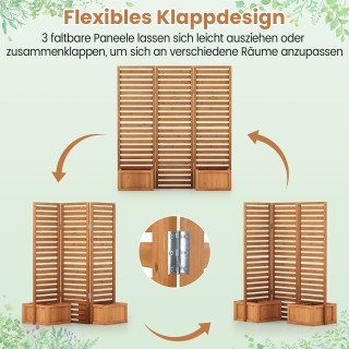 Costway Ζαρντινιέρα με Προστασία Ιδιωτικότητας & Αναδιπλούμενη Πέργ... Costway Ζαρντινιέρα με Προστασία Ιδιωτικότητας & Αναδιπλούμενη Πέργ...