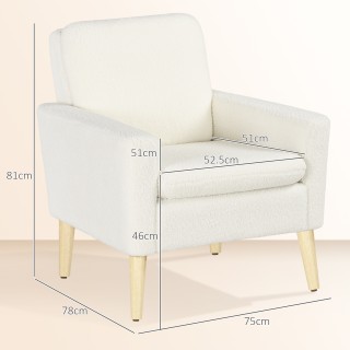 HOMCOM Πολυθρόνα για Σαλόνι Επενδυμένη Πολυθρόνα Μοντέρνα από Ύφασμ... HOMCOM Πολυθρόνα για Σαλόνι Επενδυμένη Πολυθρόνα Μοντέρνα από Ύφασμ...