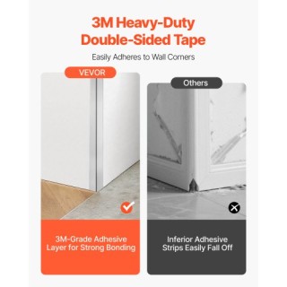 VEVOR Σετ 10 Προστατευτικά Γωνιών Τοίχου Ανοξείδωτα 38x38x2436mm με...